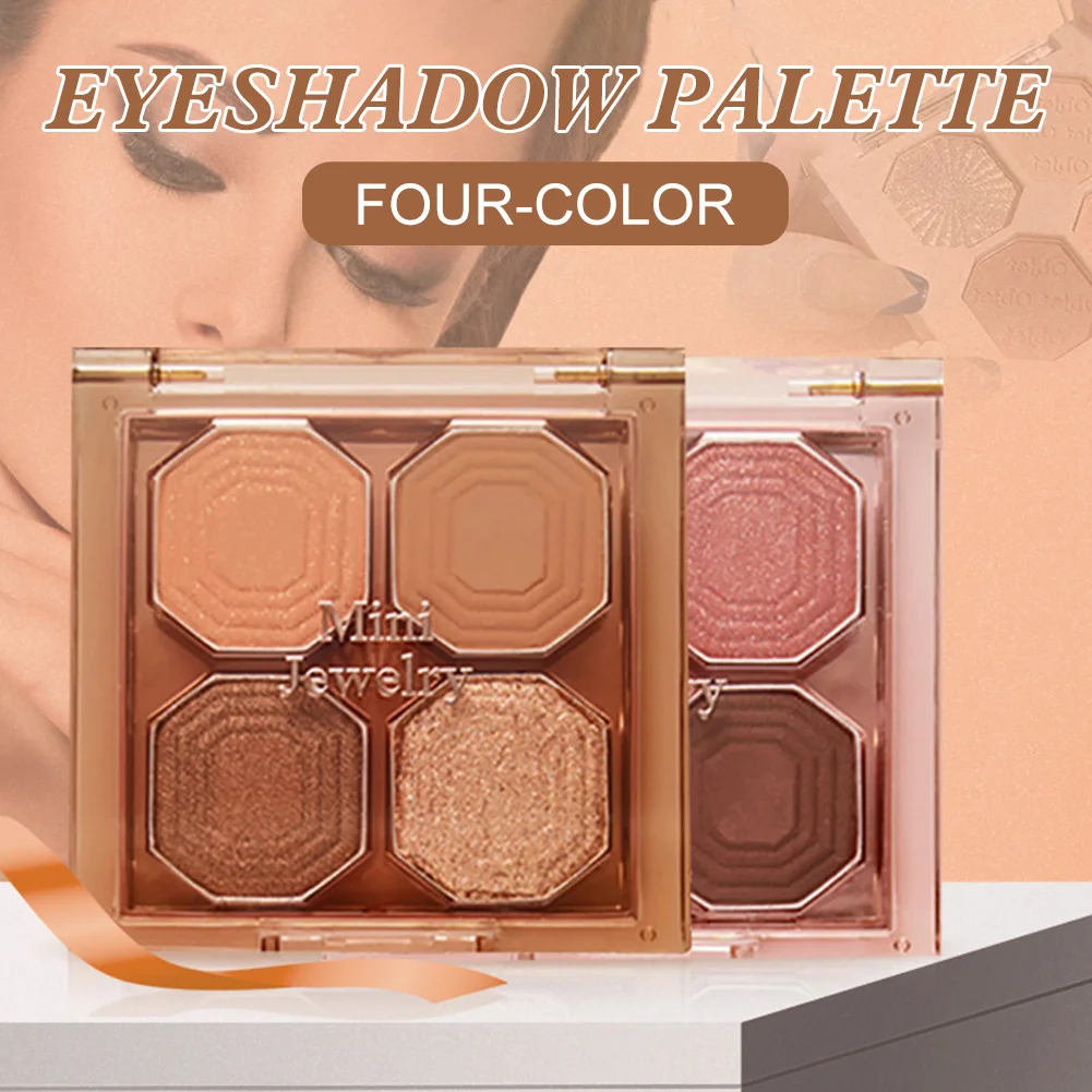 4 Colors Eyeshadow Palette Waterproof Long Wearing Eye Makeup Shimmer Matte Pigmented Eye Shadow Makeup Eye Shadow Cosmetics
4 Colors Eyeshadow Palette Waterproof Long Wearing Eye Makeup Shimmer Matte Pigmented Eye Shadow Makeup Eye Shadow Cosmetics
