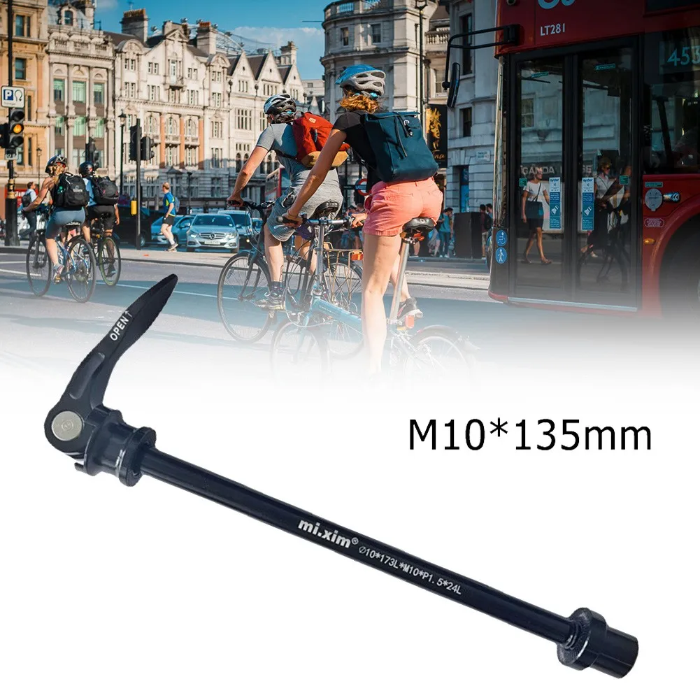 1PC Alloy Black Durable 135*10MM Bike Axle Release Skewer Front Rear Wheel Hub Thru Axle Adapter Bicycle Accessories
1PC Alloy Black Durable 135*10MM Bike Axle Release Skewer Front Rear Wheel Hub Thru Axle Adapter Bicycle Accessories