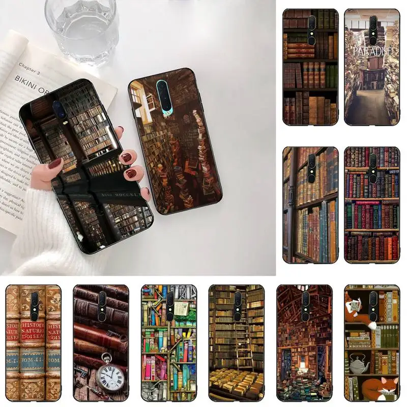 Ретро книжная полка DIY чехол для телефона с рисунком в виде ракушки Oppo A5 A9 2020 Reno2 z