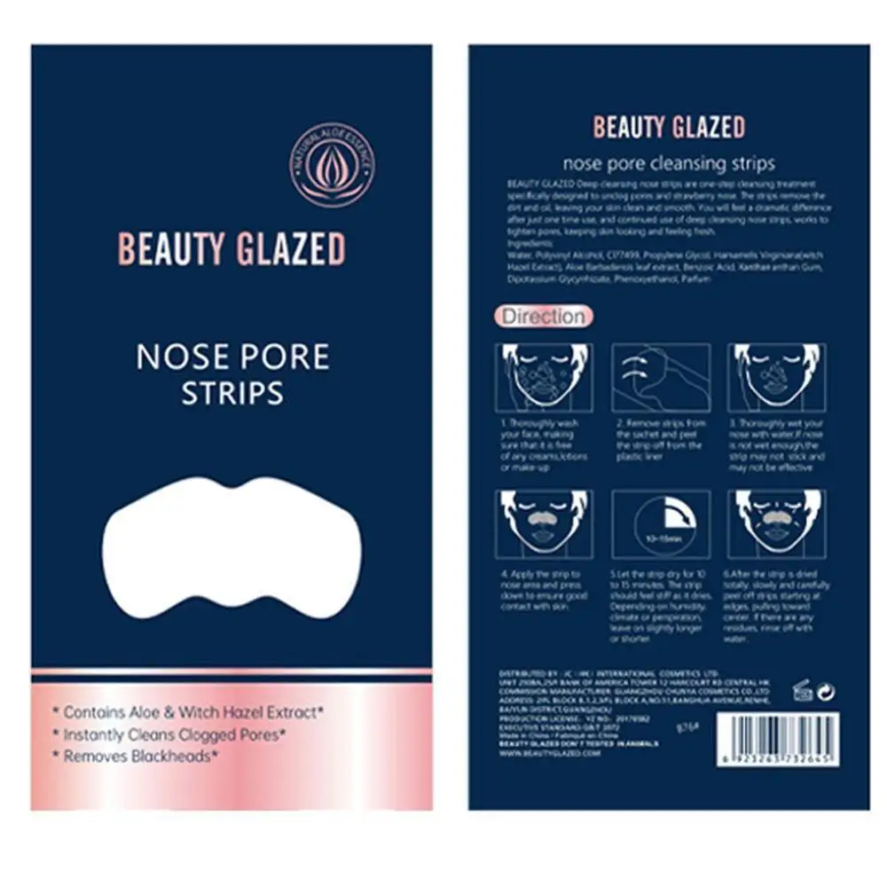 1pcs Beauty Glaze Cleaning Blackhead Nose Mask Mask Remove Blackhead Acne Remover Clear Black Head Face Care nose strips
1pcs Beauty Glaze Cleaning Blackhead Nose Mask Mask Remove Blackhead Acne Remover Clear Black Head Face Care nose strips