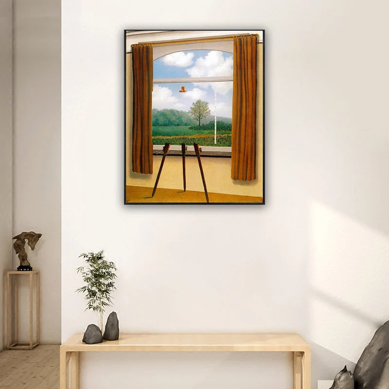 Canvas Painting The Human Condition By Rene Magritte Famous Posters Print Modern Wall Art Picture For Living Room Bedroom 
Canvas Painting The Human Condition By Rene Magritte Famous Posters Print Modern Wall Art Picture For Living Room Bedroom