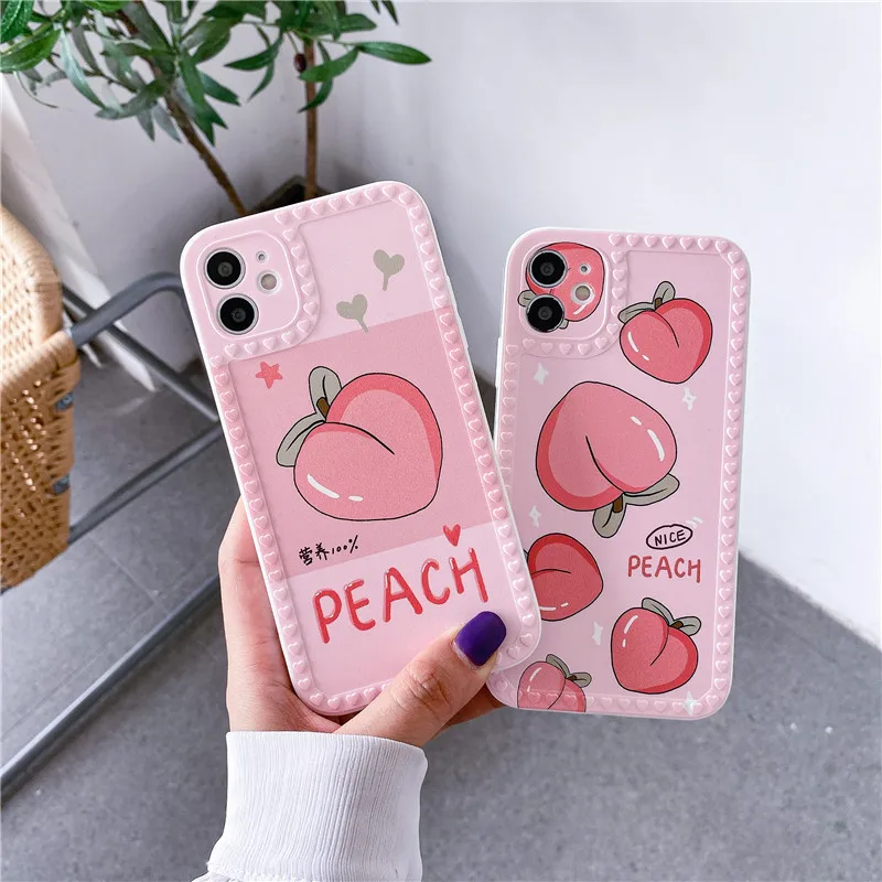 Lovely Summer Fruit Peach Phone Case For iPhone 12 Mini 11 Pro XS Max X XR 6 6S Plus SE 2020 Soft Back Cover
Lovely Summer Fruit Peach Phone Case For iPhone 12 Mini 11 Pro XS Max X XR 6 6S Plus SE 2020 Soft Back Cover