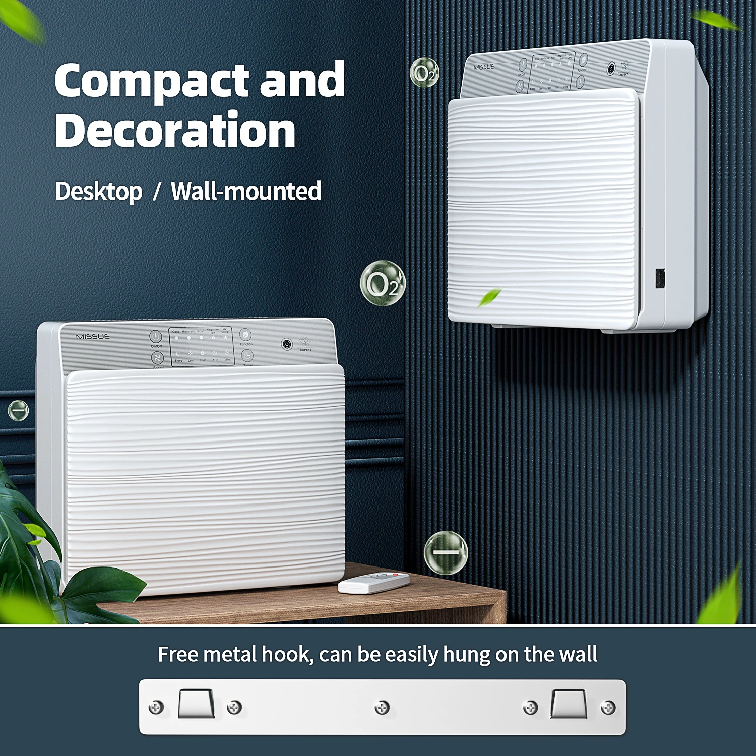 H13 HEPA Filter Smart Air Purifier for Home Medium Room Bedroom, 7-Stage Filtration Keep The Air Truly Clearn and Fresh
H13 HEPA Filter Smart Air Purifier for Home Medium Room Bedroom, 7-Stage Filtration Keep The Air Truly Clearn and Fresh