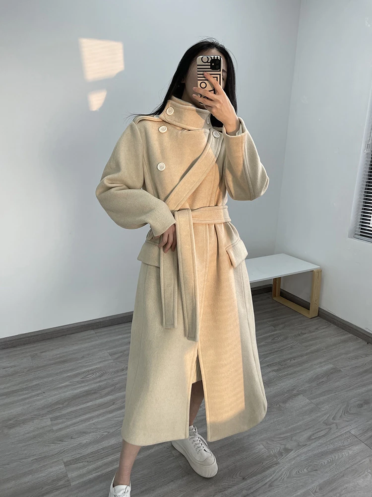 TVVOVVIN Wool Coat Temperament Cocoon Women Coats And Jackets Winter Ladies Coats Stand Collar Lace Up Loose Overcoat New P4IS
TVVOVVIN Wool Coat Temperament Cocoon Women Coats And Jackets Winter Ladies Coats Stand Collar Lace Up Loose Overcoat New P4IS