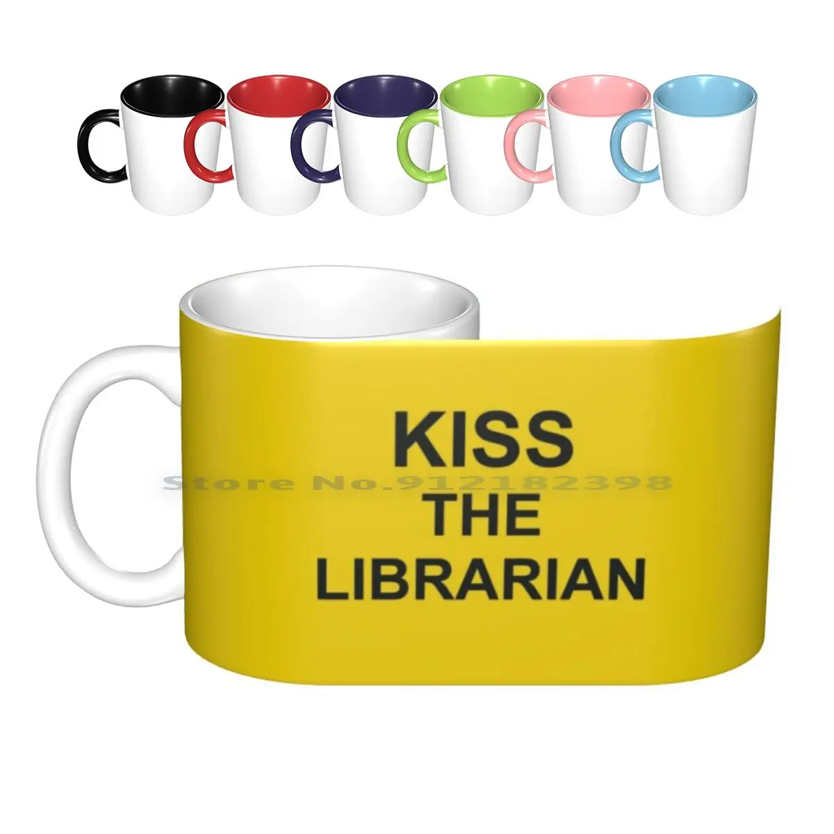 

Керамические кружки Kiss The Librar, кофейные чашки, Кружка для молока и чая, кружка с вампиром, креативная трендовая винтажная Подарочная бутылка,...