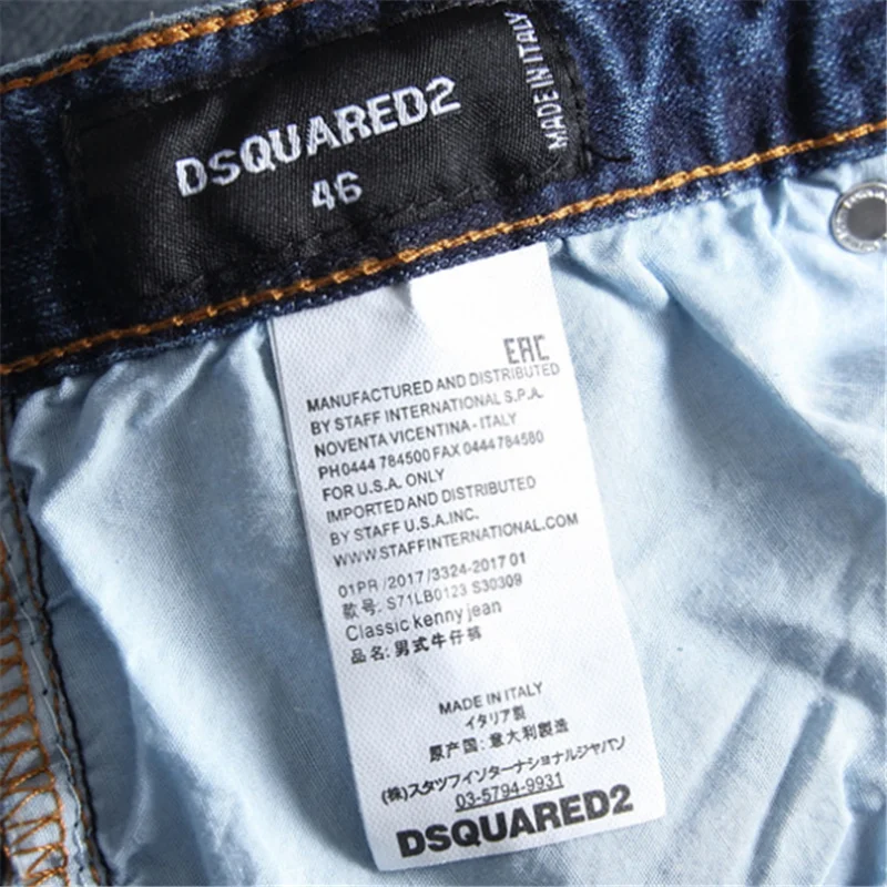 Italian famous brand dsquared2 jeans pants men and women slim jeans denim trousers buttons black pencil pants jeans dsq D2
Italian famous brand dsquared2 jeans pants men and women slim jeans denim trousers buttons black pencil pants jeans dsq D2