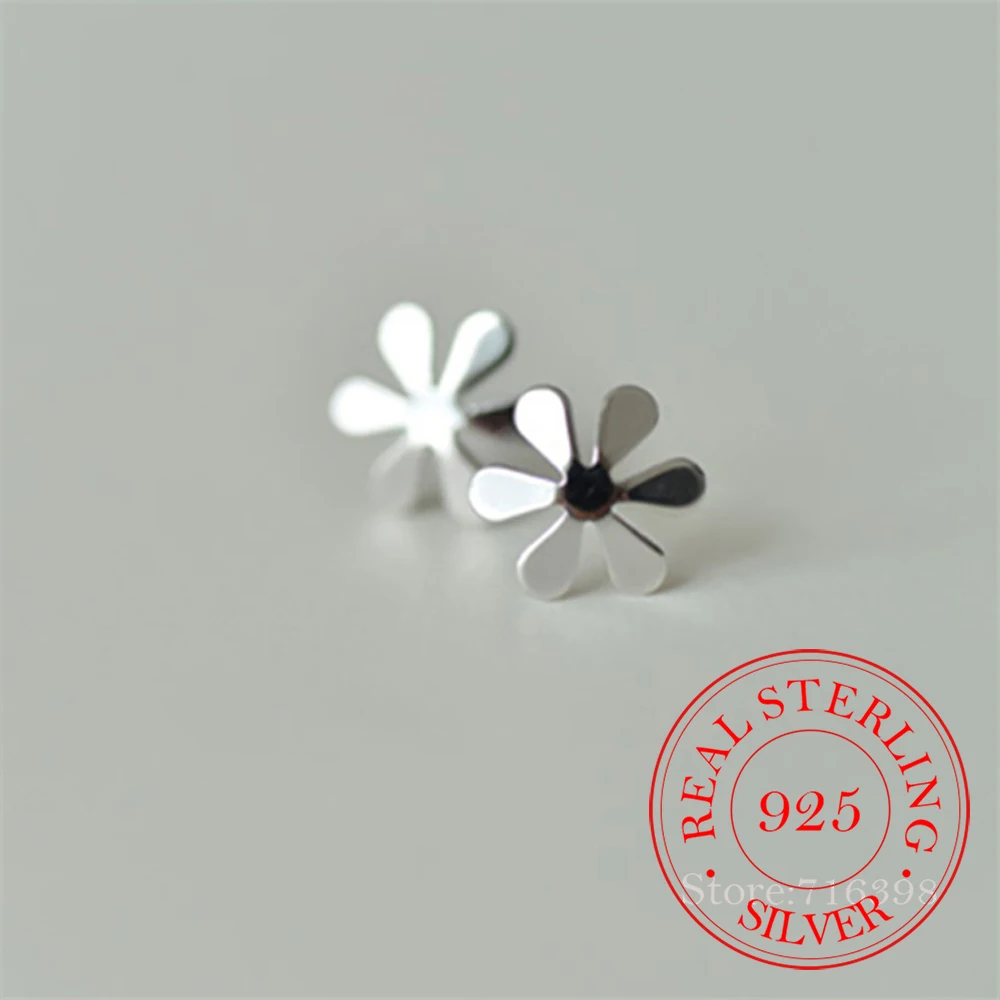 100% 925 Sterling Silver Jewelry Women Fashion Cute Tiny Flower Stud Earrings Gift For Girls Kids Lady pendientes
100% 925 Sterling Silver Jewelry Women Fashion Cute Tiny Flower Stud Earrings Gift For Girls Kids Lady pendientes