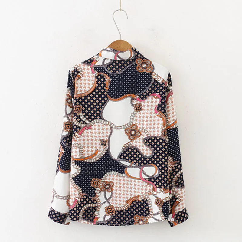 Women New Long Sleeve Print Blouse Shirt Fashion Turn-down Collar Blouses Female Casual Topss
Women New Long Sleeve Print Blouse Shirt Fashion Turn-down Collar Blouses Female Casual Topss