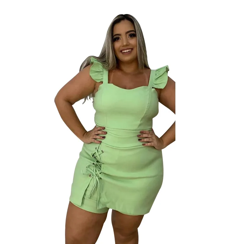 Women Jumpsuits Large Size Solid Skinny Feifei Sleeve Culottes Suit Summer 2021 Lacing Playsuits
Women Jumpsuits Large Size Solid Skinny Feifei Sleeve Culottes Suit Summer 2021 Lacing Playsuits