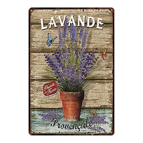 Retro Vintage Metal Tin Sign Garden Beautiful Flowers Lavender Home Bar Kitchen Garden Wall Decor Sign Room Decoration 12 X 8
Retro Vintage Metal Tin Sign Garden Beautiful Flowers Lavender Home Bar Kitchen Garden Wall Decor Sign Room Decoration 12 X 8