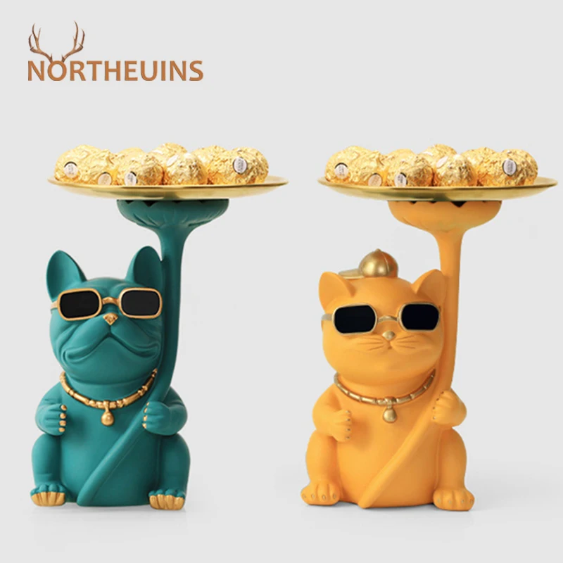 Поднос NORTHEUINS из смолы для хранения в виде бульдога, кота, фигурки в скандинавском стиле, креативный Домашний Настольный поднос в виде животн...
Поднос NORTHEUINS из смолы для хранения в виде бульдога, кота, фигурки в скандинавском стиле, креативный Домашний Настольный поднос в виде животн...