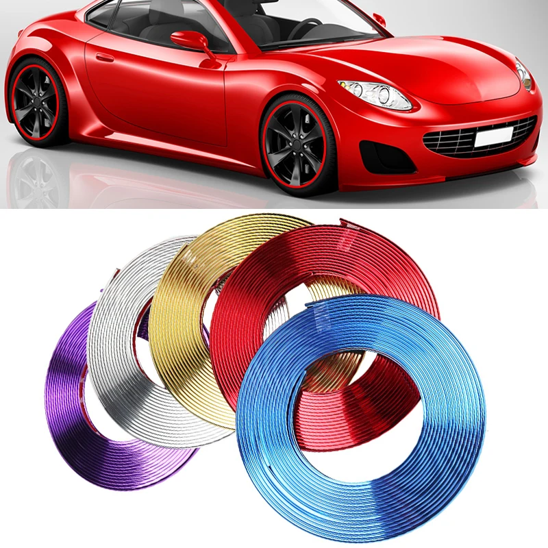Car Wheel Stickers Auto Tyre Decoration Trim Sticker And Decals Automobiles Tire Rim Protector Chrome Plated Strip Accessories
Car Wheel Stickers Auto Tyre Decoration Trim Sticker And Decals Automobiles Tire Rim Protector Chrome Plated Strip Accessories