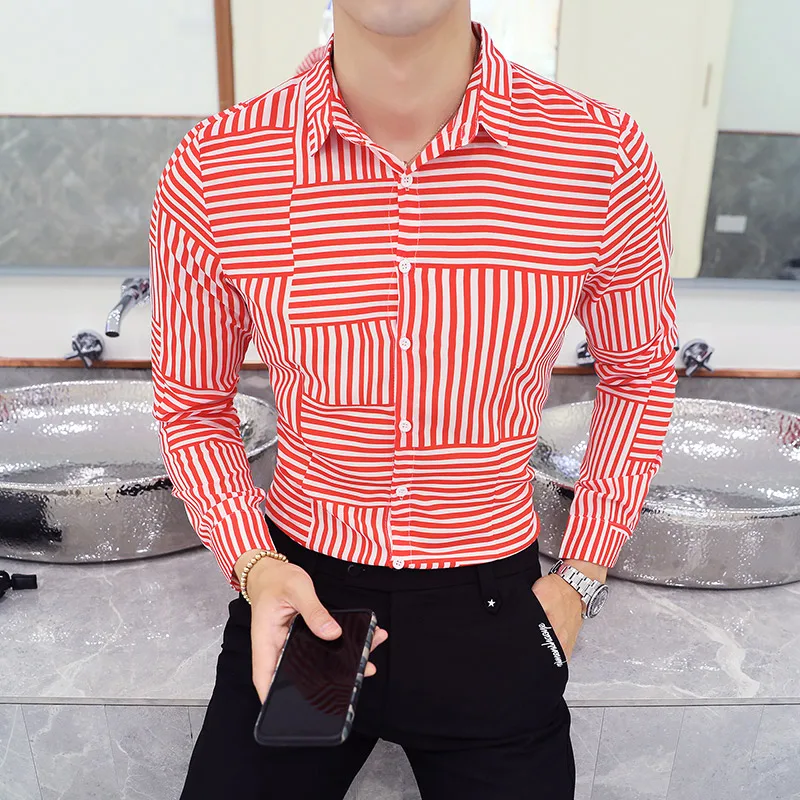 Striped Men Shirts 2021 Spring New Casual Business Shirt Long Sleeve Formal Dress Blouse Homme High Quality Camisas Para Hombre
Striped Men Shirts 2021 Spring New Casual Business Shirt Long Sleeve Formal Dress Blouse Homme High Quality Camisas Para Hombre
