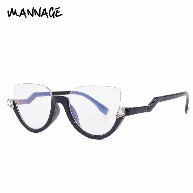 Vintage Half Frame Sunglasses Classic Clear Lens Luxury Rhinestone Decoration Sun Glasses Sexy Cat Eye Shades
Vintage Half Frame Sunglasses Classic Clear Lens Luxury Rhinestone Decoration Sun Glasses Sexy Cat Eye Shades