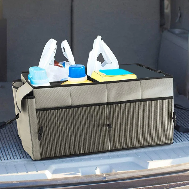 Vehicle Storage Box Car Trunk Storage Organizer - Collapsible Multi-Compartment - Adjustable Securing Straps
Vehicle Storage Box Car Trunk Storage Organizer - Collapsible Multi-Compartment - Adjustable Securing Straps