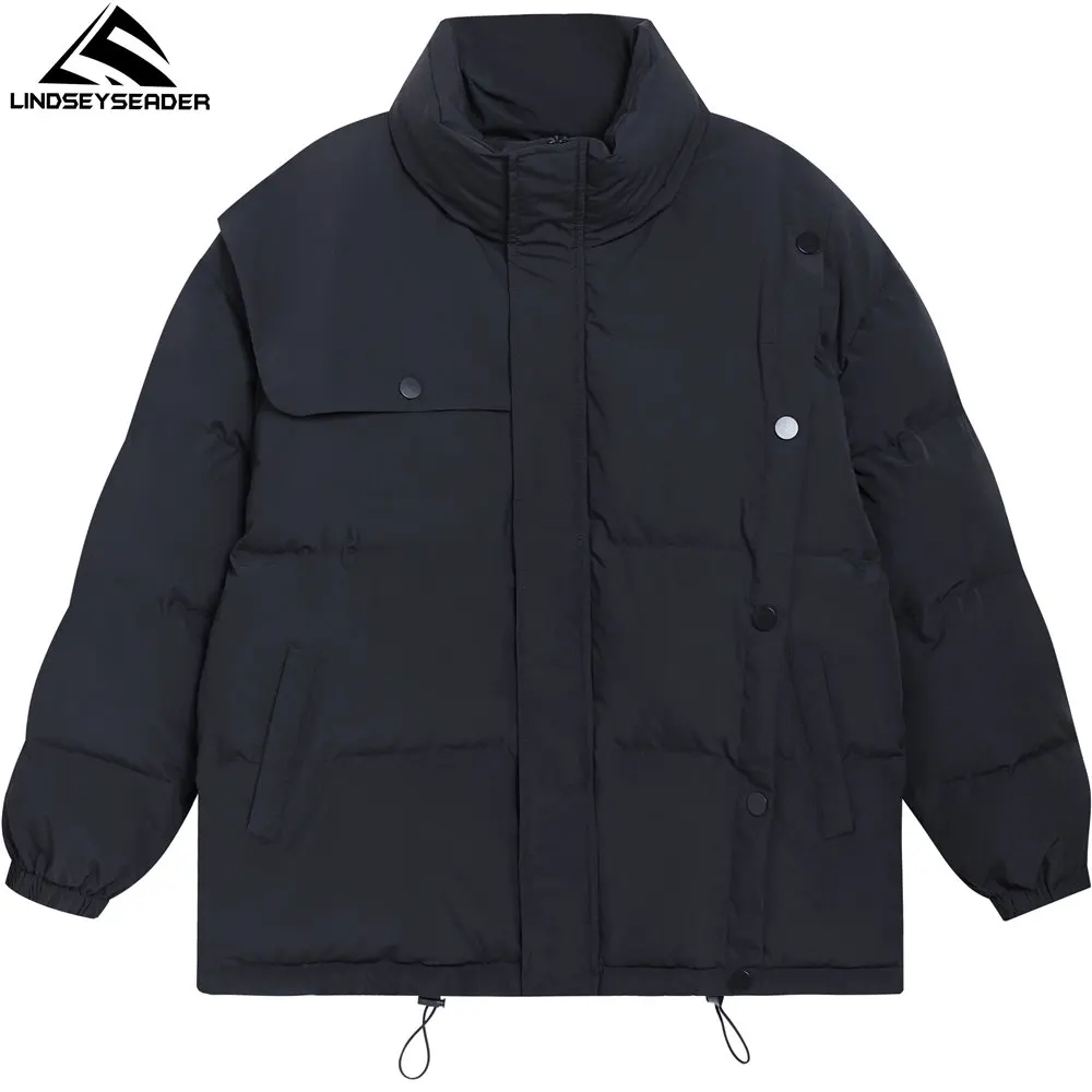 Vintage Black Winter Warm Jacket Thick Coat Hidden Zipper Heated Padded Puffer Jacket Oversized Parka Men's Clothing
Vintage Black Winter Warm Jacket Thick Coat Hidden Zipper Heated Padded Puffer Jacket Oversized Parka Men's Clothing