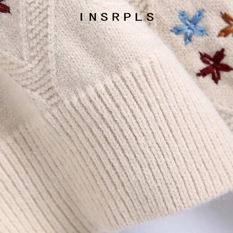 INSRPLS Women Fashion Floral Embroidery Cropped Knitted Cardigan Sweater Vintage Long Sleeve Female Outerwear Chic Tops
INSRPLS Women Fashion Floral Embroidery Cropped Knitted Cardigan Sweater Vintage Long Sleeve Female Outerwear Chic Tops