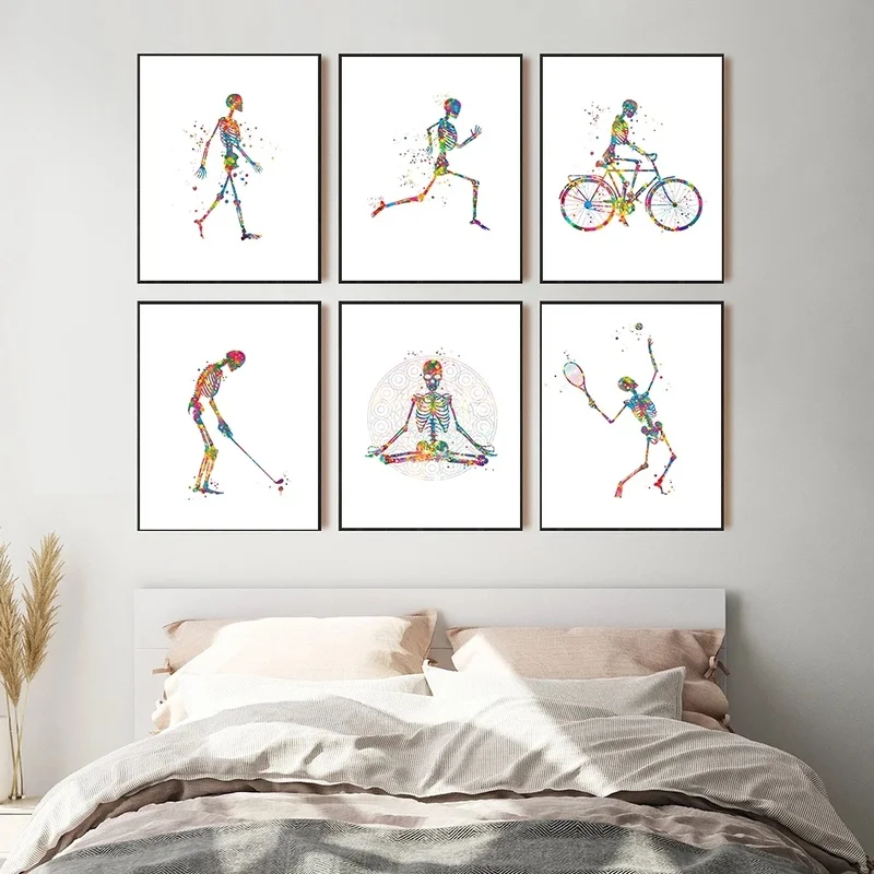 Work Out Skeleton Anatomy Walk Run Bike Wall Art Canvas Painting Nordic Posters and Prints Wall Pictures for Living Home Decor
Work Out Skeleton Anatomy Walk Run Bike Wall Art Canvas Painting Nordic Posters and Prints Wall Pictures for Living Home Decor