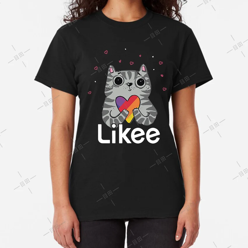 Футболка для приложения likee heart ca крутая футболка забавная с радугой 2019|Мужские