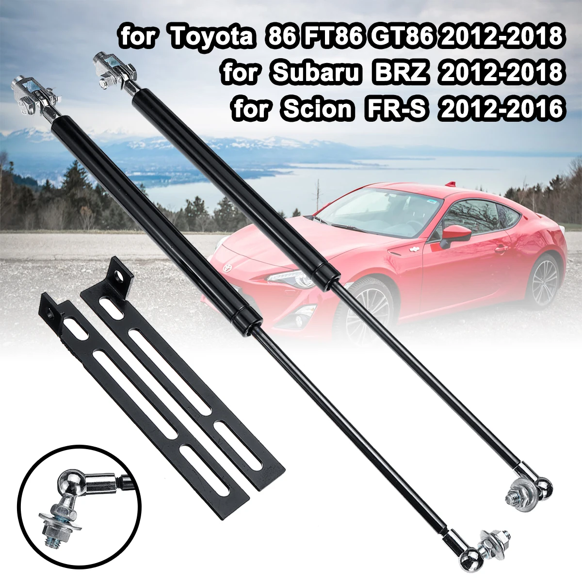 Car Front Engine Hood Lift Supports Props Rod Arm Gas Springs Shocks Strut Bars For Toyota 86 FT86 GT86 Subaru BRZ Scion FR-S
Car Front Engine Hood Lift Supports Props Rod Arm Gas Springs Shocks Strut Bars For Toyota 86 FT86 GT86 Subaru BRZ Scion FR-S