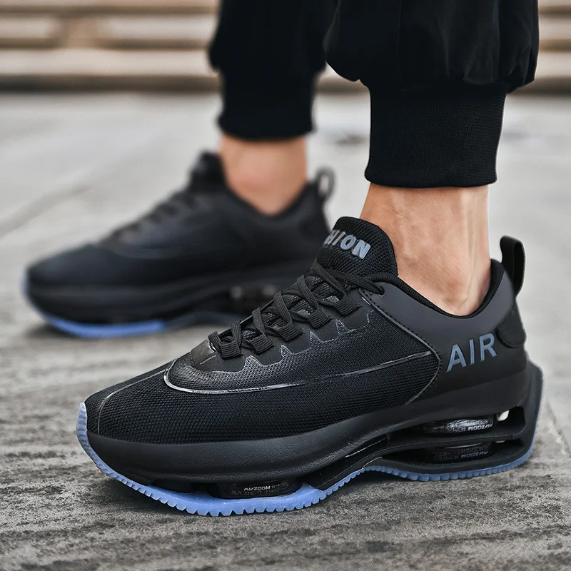 Men Shoes Double Air Cushion Sneakers Breathable Thick Sole Platform Trainers Female Height Increasing Running Shoes Plus Size
Men Shoes Double Air Cushion Sneakers Breathable Thick Sole Platform Trainers Female Height Increasing Running Shoes Plus Size