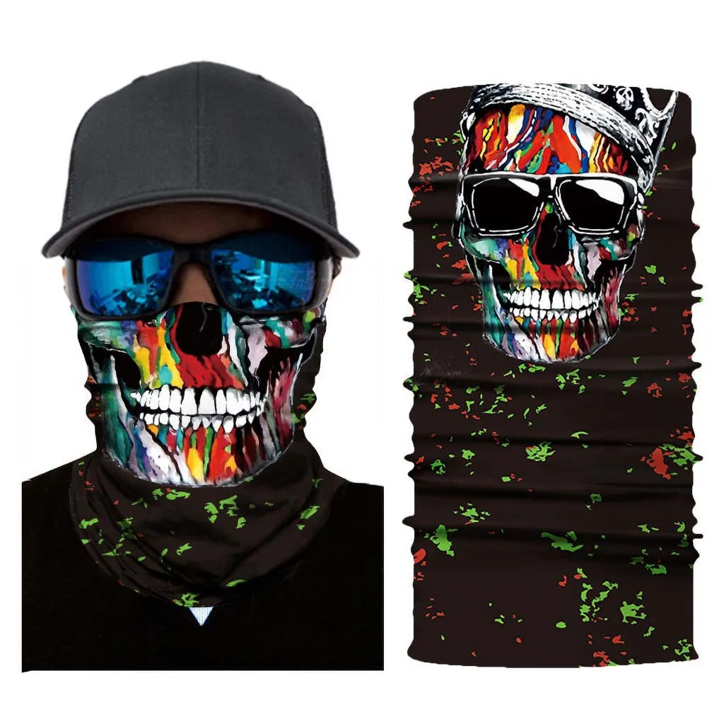 3D Halloween Skull Seamless Magic Neck Gaiter Neutral Outdoor Head Scarf Neck Windproof Face Mask Sun protection Headband #40
3D Halloween Skull Seamless Magic Neck Gaiter Neutral Outdoor Head Scarf Neck Windproof Face Mask Sun protection Headband #40