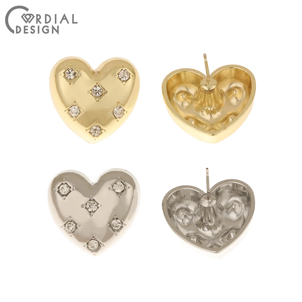 Cordial Design 50Pcs 20*20MM Jewelry Accessories/Rhinestone Earring Stud/DIY Making/Heart Shape/Jewelry Findings & Components
Cordial Design 50Pcs 20*20MM Jewelry Accessories/Rhinestone Earring Stud/DIY Making/Heart Shape/Jewelry Findings & Components