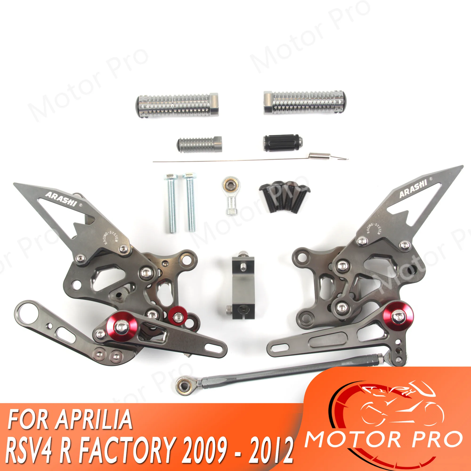 Adjustable Footrests For Aprilia RSV4 R FACTORY 2009 2010 2011 2012 Motorcycle Accessories Foot Rests Pegs Rearsets Pedal GRAY
Adjustable Footrests For Aprilia RSV4 R FACTORY 2009 2010 2011 2012 Motorcycle Accessories Foot Rests Pegs Rearsets Pedal GRAY