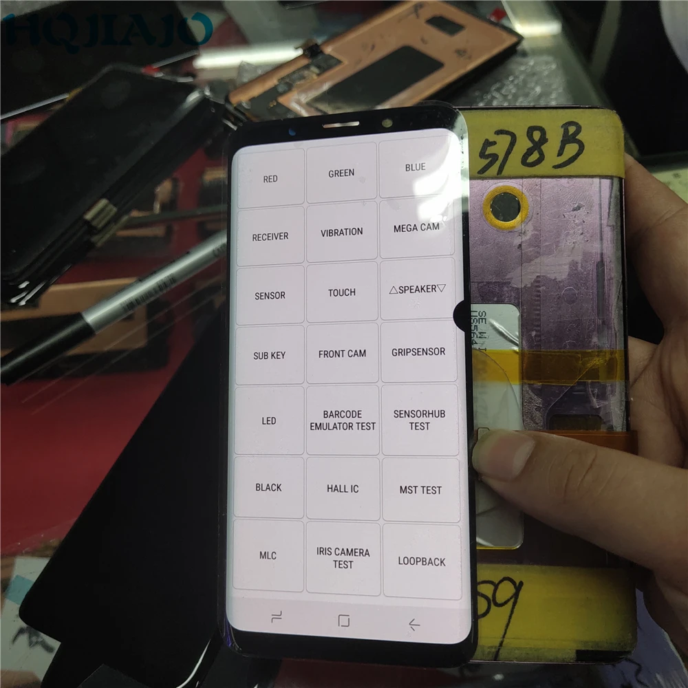 Есть точка AMOLED тест для samsung Galaxy S9 G960 G960f дефект ЖК дисплей сенсорный экран