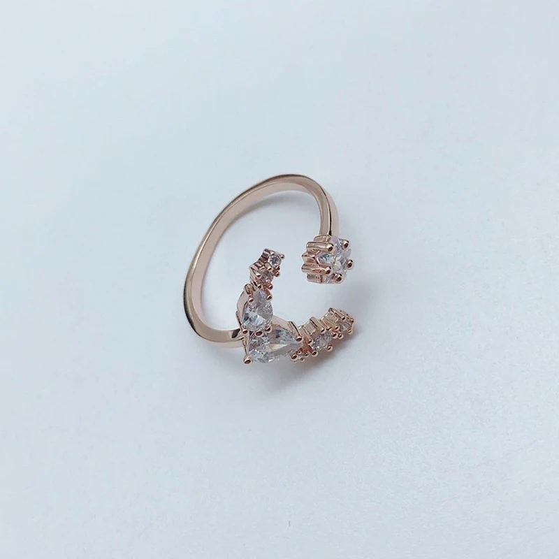 Fashion Jewelry Swa New Moon. Star Open Ring Rose Gold Magic Moon Star Decoration Crystal Women Engagement Ring Gift
Fashion Jewelry Swa New Moon. Star Open Ring Rose Gold Magic Moon Star Decoration Crystal Women Engagement Ring Gift