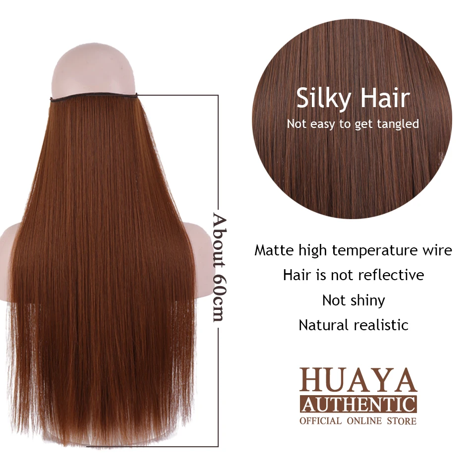 HUAYA 24"Invisible Wire No Clips In Hair Extensions Secret Fish Line Hair Pieces Natural Synthetic Straight Wavy Hair Extensions
HUAYA 24"Invisible Wire No Clips In Hair Extensions Secret Fish Line Hair Pieces Natural Synthetic Straight Wavy Hair Extensions