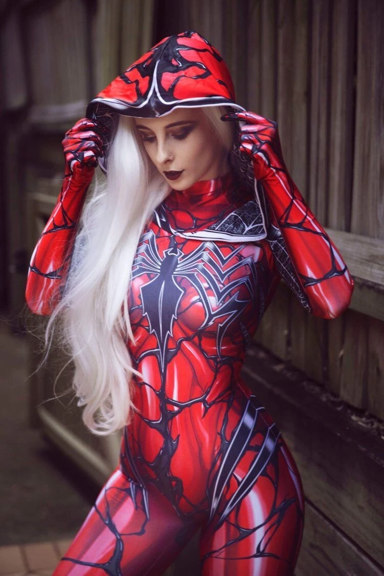 Halloween Red Gwen Stacy Cosplay Costume Adults Kids Carnage Superhero Zentai Suit Female Girls Woman Full Bodysuit
Halloween Red Gwen Stacy Cosplay Costume Adults Kids Carnage Superhero Zentai Suit Female Girls Woman Full Bodysuit