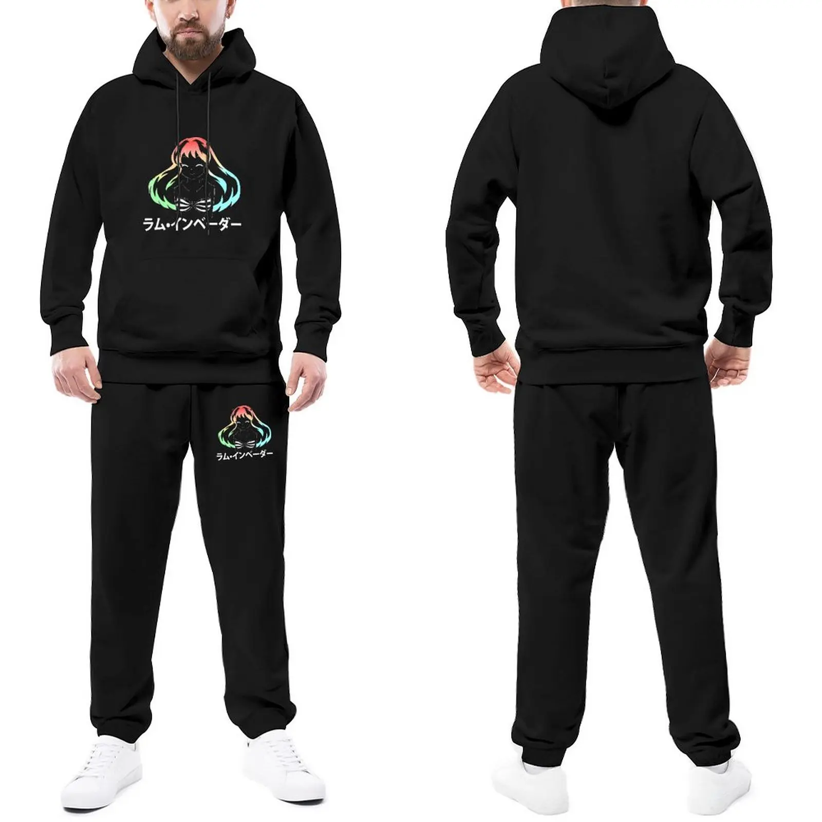 Ranma Mens Tracksuit Set LUM INVADER Black Ver Jogging Sweatsuits Man Sweatpants And Hoodie Set Sale
Ranma Mens Tracksuit Set LUM INVADER Black Ver Jogging Sweatsuits Man Sweatpants And Hoodie Set Sale
