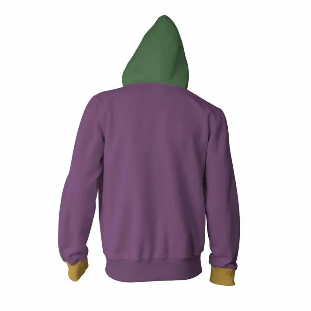 2020 new Men Hooded Joker 3D Printed Hoodies Tracksuit zipper hoodie hooded hip hop tops Shipping store European size xxs-4xl
2020 new Men Hooded Joker 3D Printed Hoodies Tracksuit zipper hoodie hooded hip hop tops Shipping store European size xxs-4xl