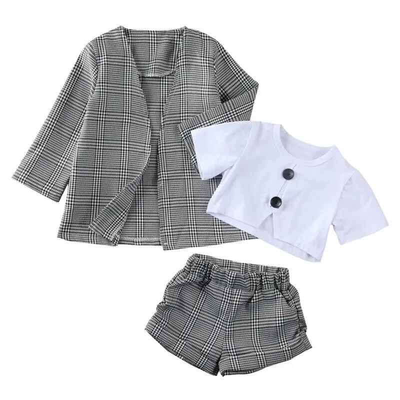 AU Baby Girls Kids Plaid Short Sleeve Tops Pants Coat Formal Outfit Clothes 3PCS
AU Baby Girls Kids Plaid Short Sleeve Tops Pants Coat Formal Outfit Clothes 3PCS