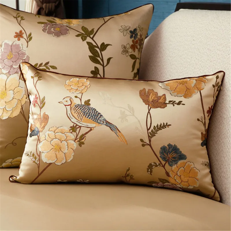 Fuwatacchi Fine Embroidery Flower Sofa Chair Cushions Pillow Office Home Decor Backrest Chinese Lumbar Pillowcase 45X45cm Funda
Fuwatacchi Fine Embroidery Flower Sofa Chair Cushions Pillow Office Home Decor Backrest Chinese Lumbar Pillowcase 45X45cm Funda