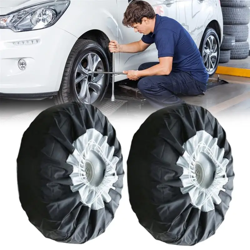 Universal For 13-19" 19-23 Inch Car Tire Cover Sunscreen Tire Storage Bag Waterproof 210D black Oxford cloth Wheel Tire Cover
Universal For 13-19" 19-23 Inch Car Tire Cover Sunscreen Tire Storage Bag Waterproof 210D black Oxford cloth Wheel Tire Cover