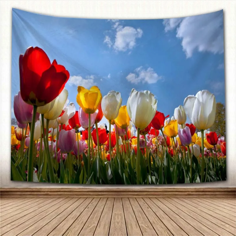 Nice Tulips Flower Tapestry Colorful Psychedelic Decorative Carpet Wall Fabric For Living Room Bedroom Tapestries Accessories
Nice Tulips Flower Tapestry Colorful Psychedelic Decorative Carpet Wall Fabric For Living Room Bedroom Tapestries Accessories