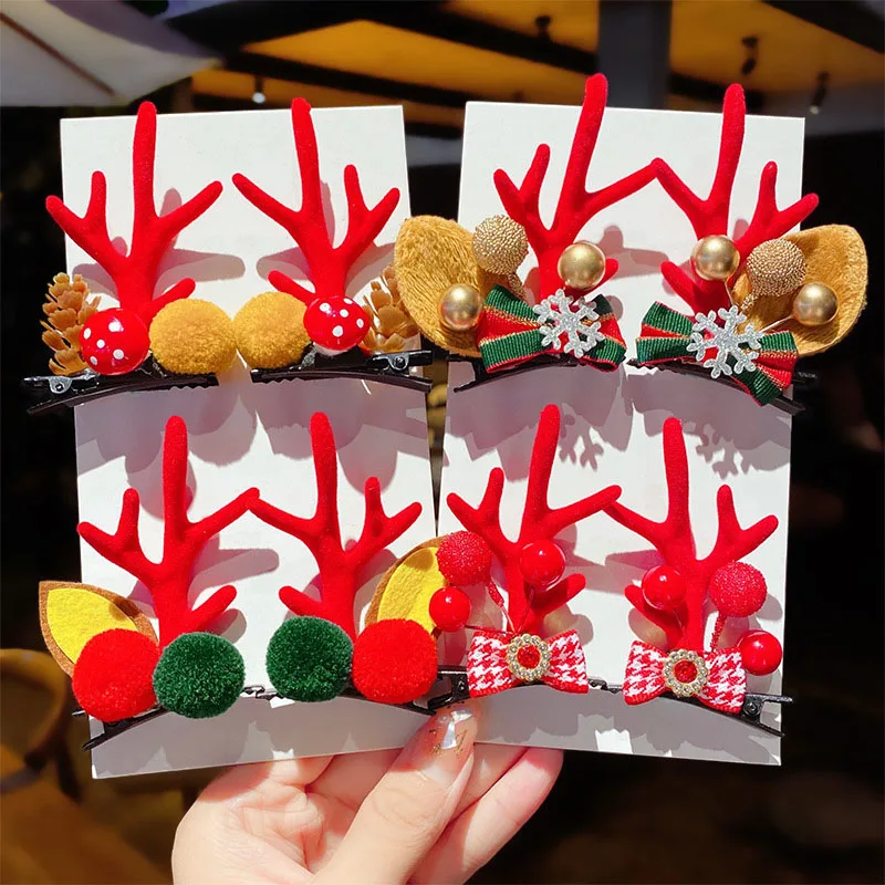 New Christmas Party Hair Clip Santa Claus Antler Hairpin Clip Christmas New Year Gift Cute Hair Clip Accessories Headwear
New Christmas Party Hair Clip Santa Claus Antler Hairpin Clip Christmas New Year Gift Cute Hair Clip Accessories Headwear