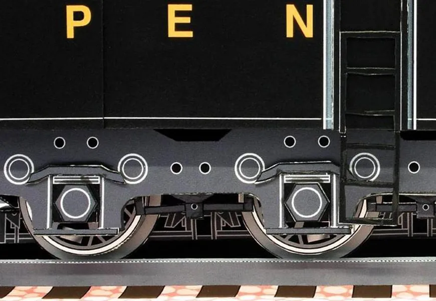 1:56 масштаб Американский GG1 Электрический локомотив Поезд Модель 3D бумажная
