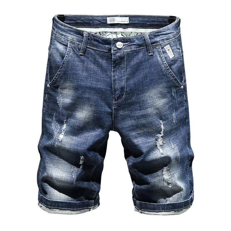 Summer Thin Denim Shorts Men's Five-point Pants Slim Korean Version of the Trend of Holes Casual Beggar Pants
Summer Thin Denim Shorts Men's Five-point Pants Slim Korean Version of the Trend of Holes Casual Beggar Pants