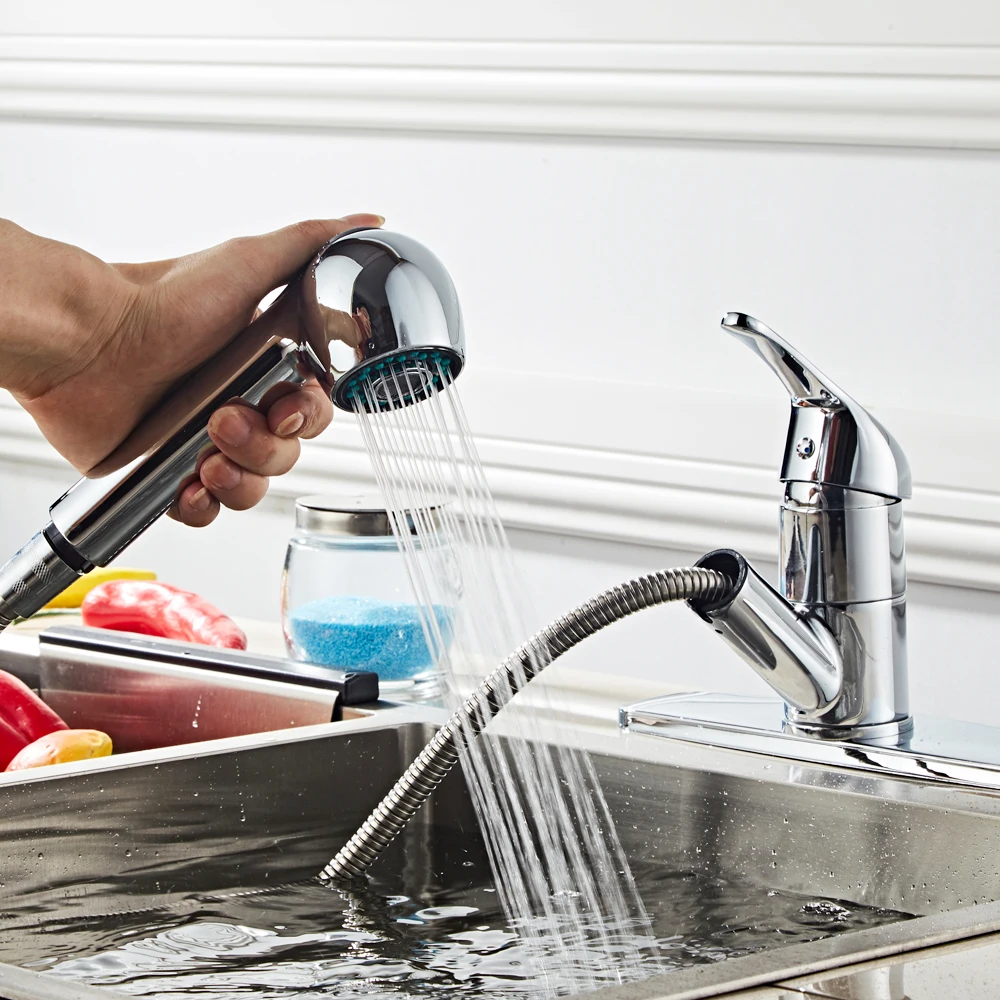 Rozin Brushed Nickel Mixer Faucet Single Hole Pull Out Spout Kitchen Sink Mixer Tap Stream Sprayer Head Chrome BJStore
Rozin Brushed Nickel Mixer Faucet Single Hole Pull Out Spout Kitchen Sink Mixer Tap Stream Sprayer Head Chrome BJStore