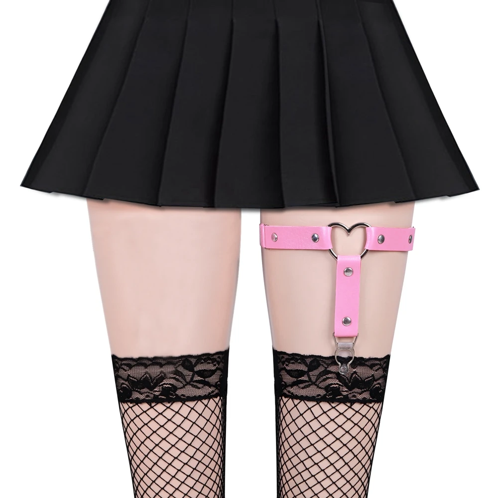 Body Harness Tight Suspender Strap Elasticity Leg Harness Harajuku Bondage Belts Women Punk Heart Sexy PU Leather Garter Belt
Body Harness Tight Suspender Strap Elasticity Leg Harness Harajuku Bondage Belts Women Punk Heart Sexy PU Leather Garter Belt