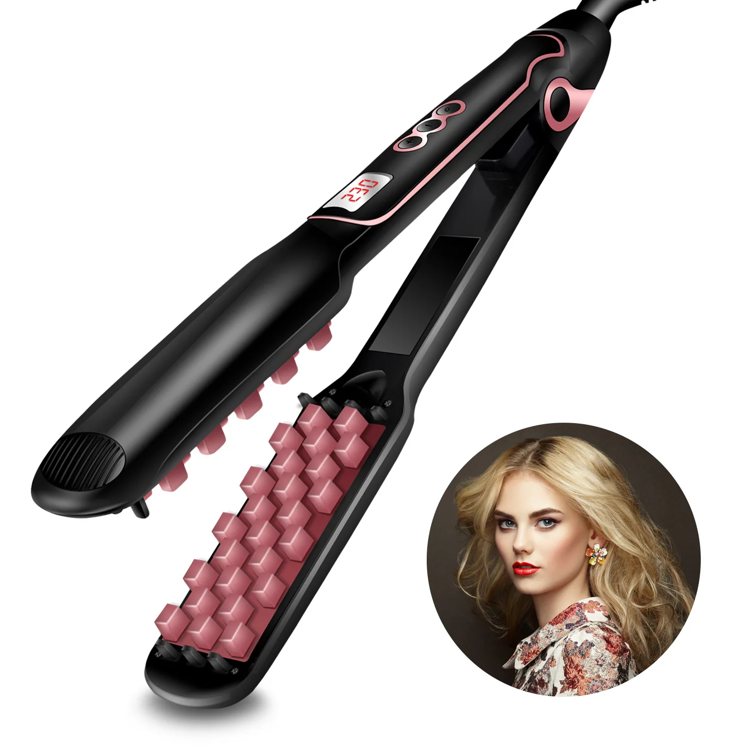 Portable Mini Corn Whisker Hair Curling Iron Fluffy Splint Professional Hair Straightener Styling Tools Hair Wand Wavers Curler
Portable Mini Corn Whisker Hair Curling Iron Fluffy Splint Professional Hair Straightener Styling Tools Hair Wand Wavers Curler