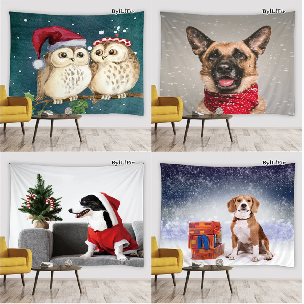 3D Cute Owl Dog Christmas Tapestry Funny Animal Photo Print New Year Decoration Wall Hanging Cartoon Children Gift Bedroom Decor
3D Cute Owl Dog Christmas Tapestry Funny Animal Photo Print New Year Decoration Wall Hanging Cartoon Children Gift Bedroom Decor