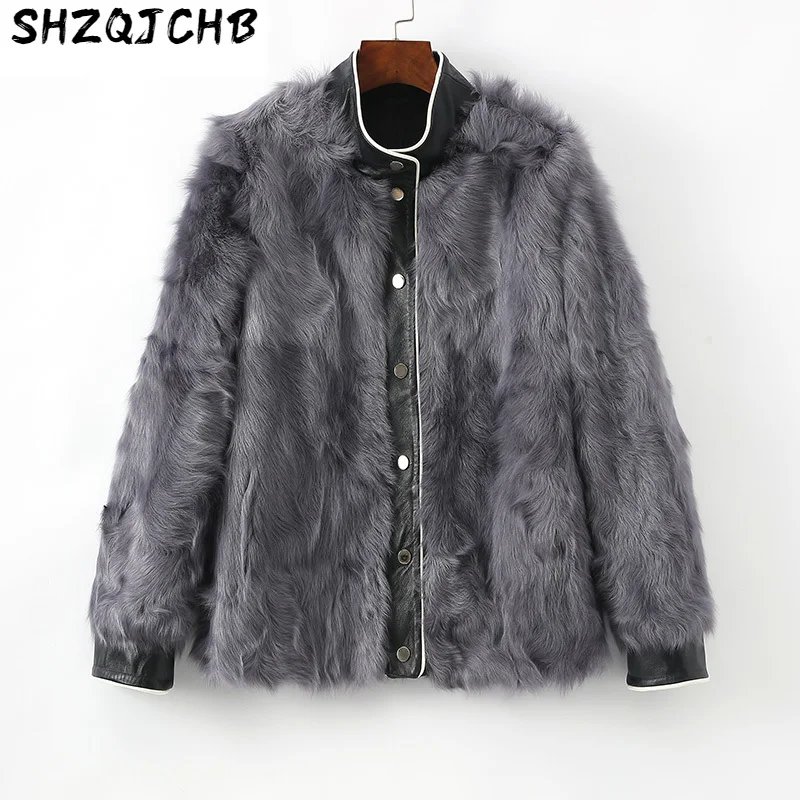 Женское короткое пальто SHZQ из овчины, модное пальто с воротником-стойкой из меха ягненка, новый молодежный стиль
Женское короткое пальто SHZQ из овчины, модное пальто с воротником-стойкой из меха ягненка, новый молодежный стиль