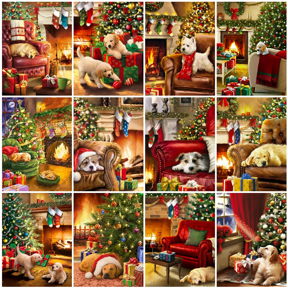 Christmas Decoration 5D Diy Diamond Painting Dog Full Square Round Diamond Embroidery Animal Mosaic Home Wall Artwork
Christmas Decoration 5D Diy Diamond Painting Dog Full Square Round Diamond Embroidery Animal Mosaic Home Wall Artwork