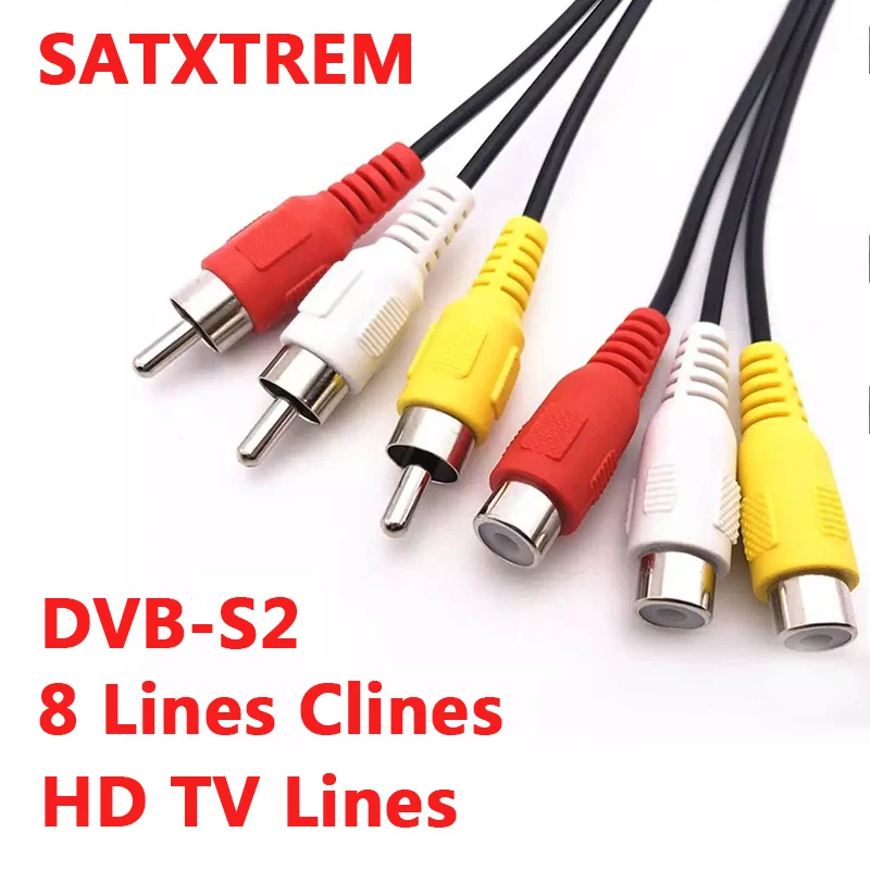 Satxtrem 2021 AV Line CC HD Clines ESPA DVB S2 стабильный телевизор V7 V8 V9 Nova Super 8 линий|Шлейфы| |