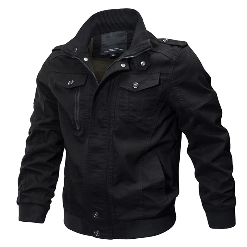 Military Bomber Jacket Men Casual Cotton Mens Jackets & Coats Army Men's Slim Fit Pilot Jackets Casacas Para Hombre Size M-6XL
Military Bomber Jacket Men Casual Cotton Mens Jackets & Coats Army Men's Slim Fit Pilot Jackets Casacas Para Hombre Size M-6XL