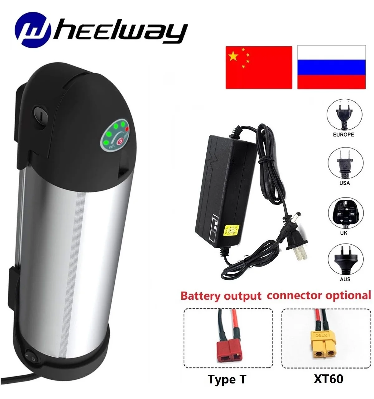 

36V48V52V 8/10/12/15/18AH water Bottle Lithium Battery Electric Bike Lithium ion eBike Battery Bike Scooter With Charger